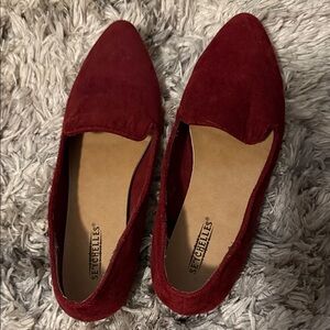 Seychelles Burgundy Suede Loafers
